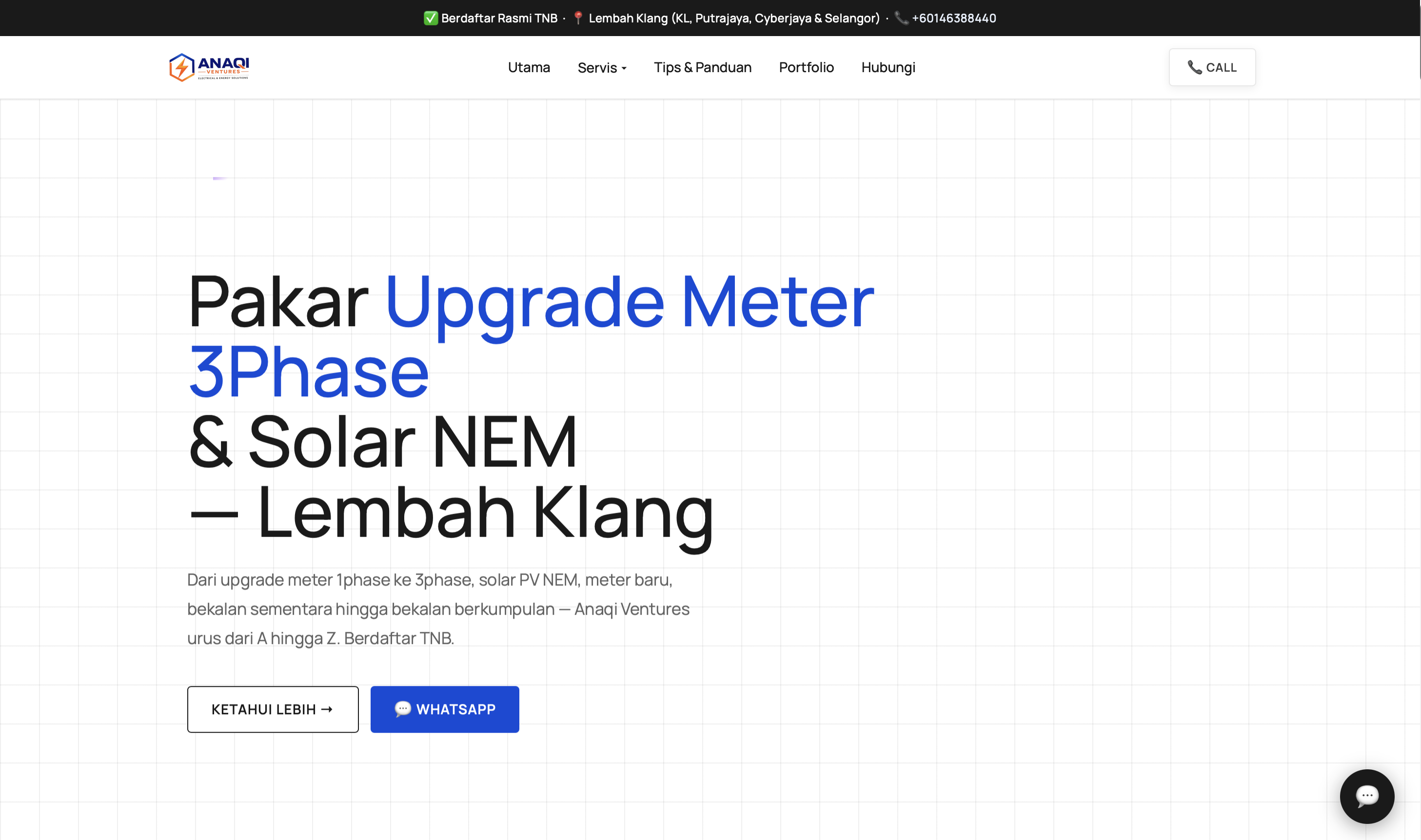 Anaqi Ventures website project