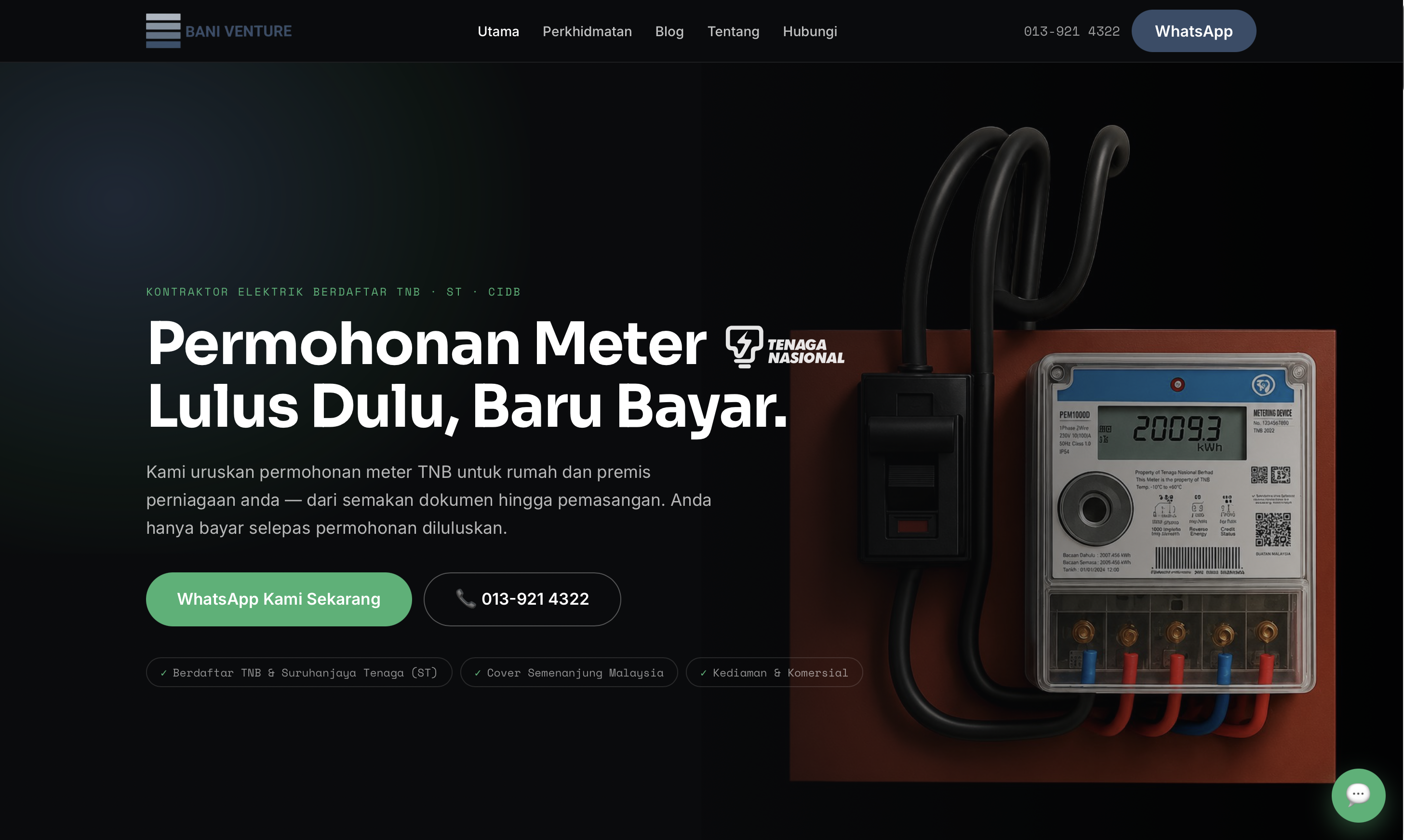 Bani Venture website project