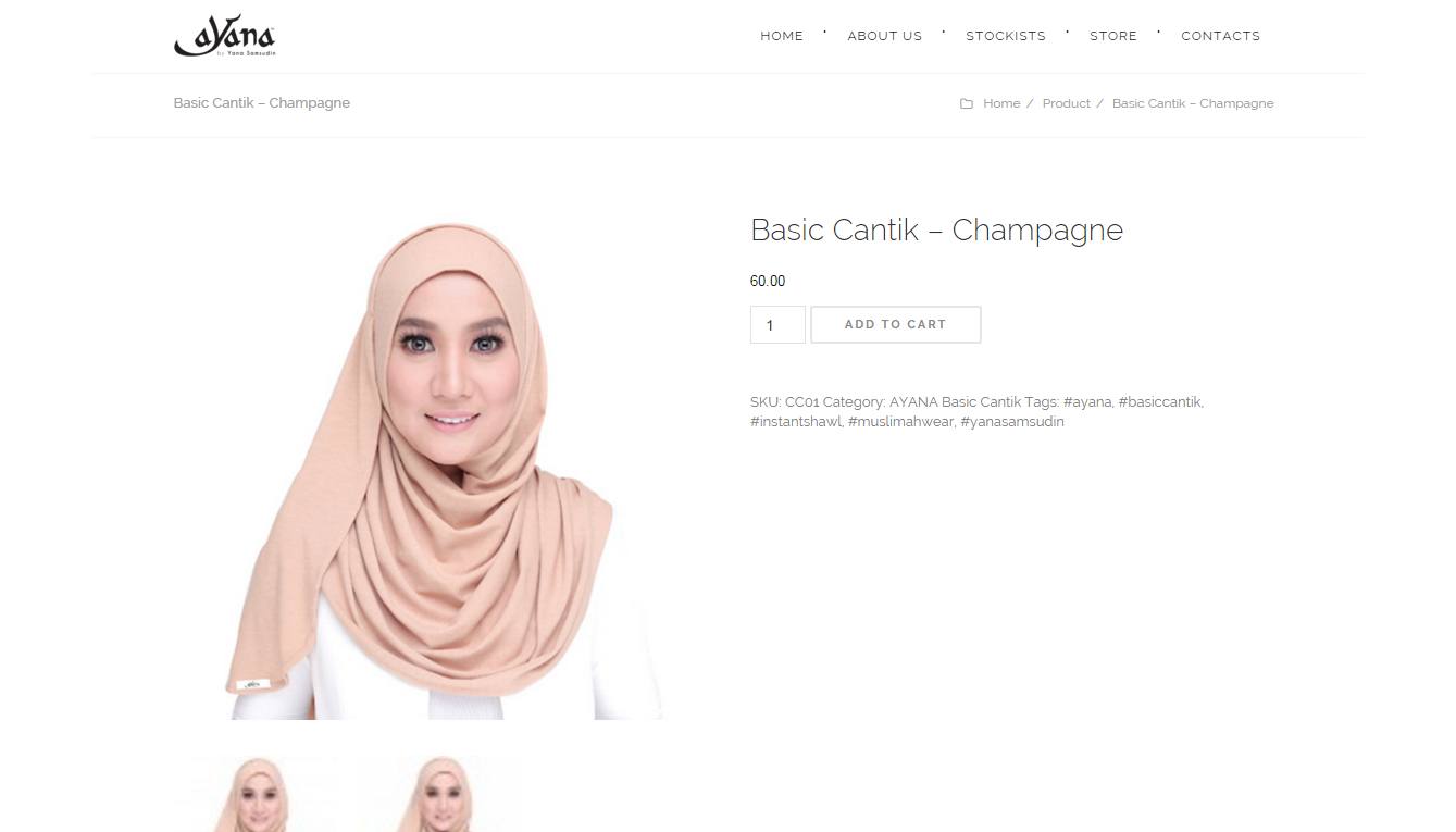 AYANA shopping cart