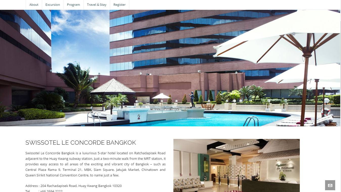 62nd ICoMST hotel accommodation