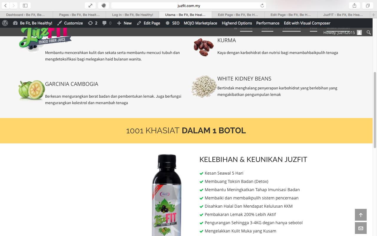 JuzFIT ingredients and benefits detail
